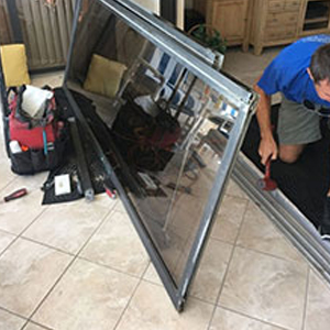 sliding glass door frame repair Oak Park
